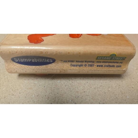 Stampabilities Sesame Street Elmo Rubber Stamp 2007 - Picture 4 of 4